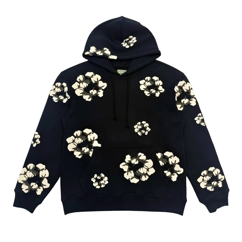 Denim Tears x CPFM Cactus Tears Wreath Pullover Hoodie Black